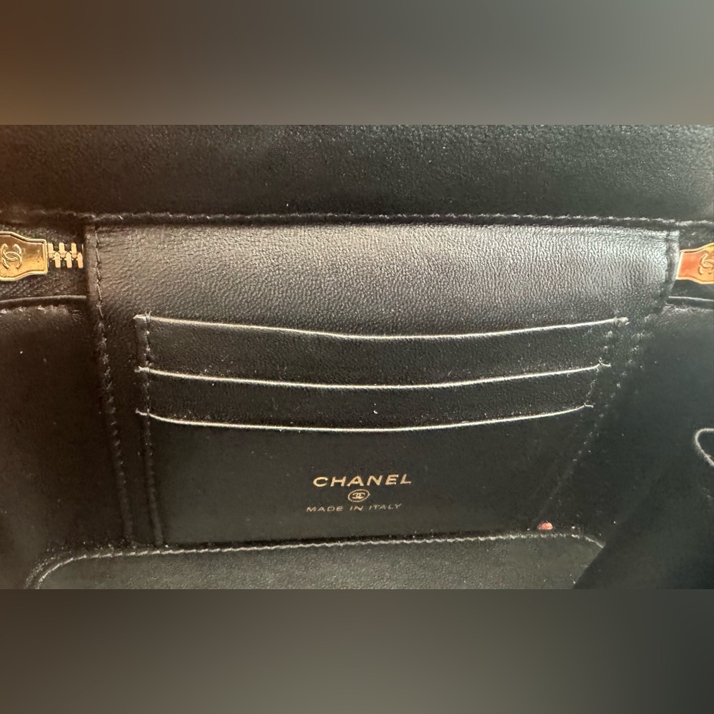 Chanel Black Quilted Vanity Case with Gold Hardware - Picture 12 of 16